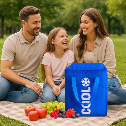 Torba Termiczna Plażowa Turystyczna Termoizolacyjna na Jedzenie Lodówka 24l - obrazek 5
