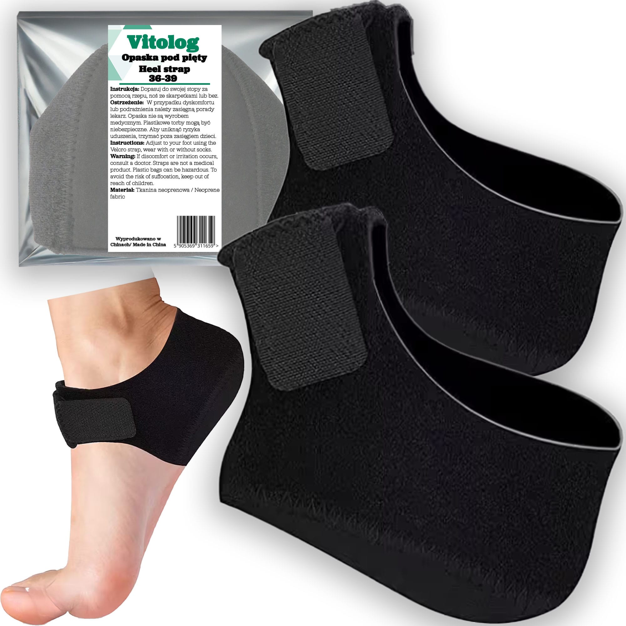 Wkładki Podpiętki na Ostrogi Piętowe Ból Pięty Amortyzujące Osłona do Butów 7 Wkładki Podpiętki na Ostrogi Piętowe Ból Pięty Amortyzujące Osłona do Butów - obrazek 7