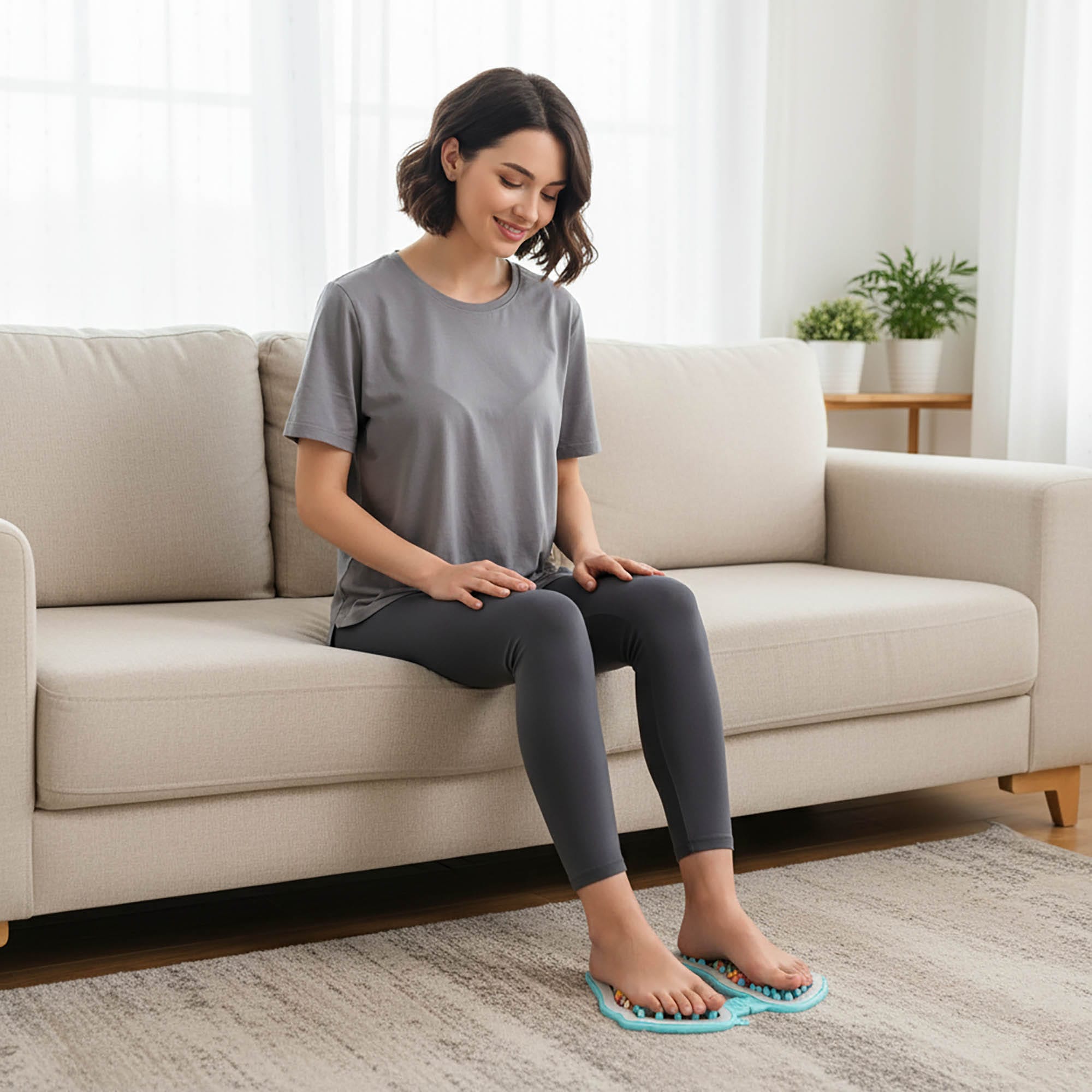 Masażer Stóp Nóg z Kolcami Masującymi Mata do Masażu Akupresury Sensoryczna 2 Masażer Stóp Nóg z Kolcami Masującymi Mata do Masażu Akupresury Sensoryczna - obrazek 2